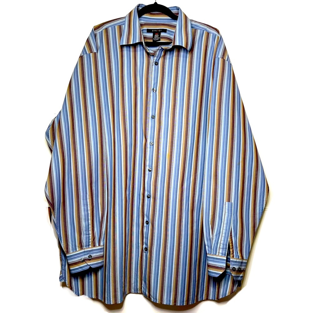 SYNRGY Button Down Long Sleeve Shirt,2XT